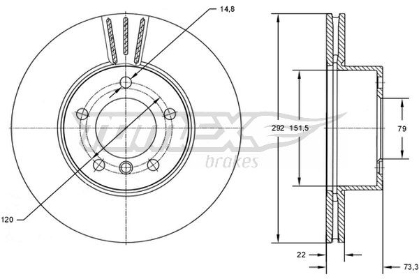 TOMEX Brakes Bremsscheibe
